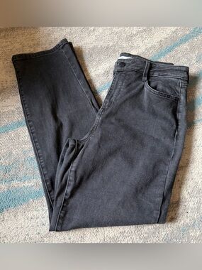 Nine West Size 12 Black Women's Slim Straight Leg Jeans